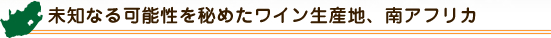 未知なる可能性を秘めたワイン生産地、南アフリカ