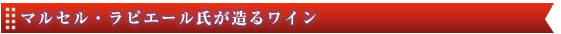 マルセル・ラピエール氏が造るワイン